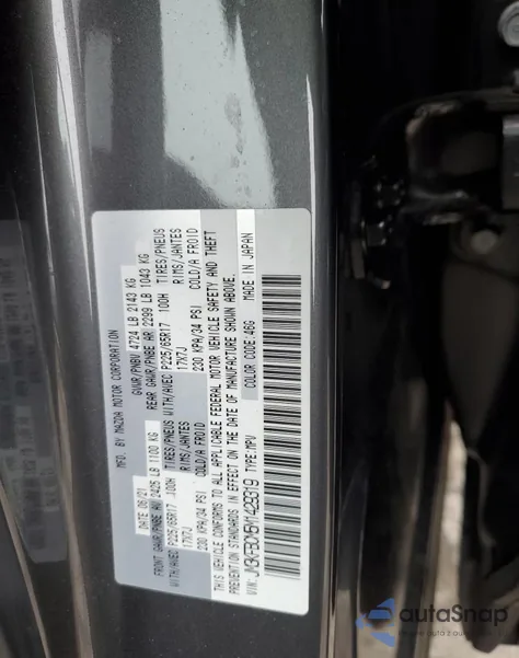 2021 Mazda Cx-5 Touring z USA, uszkodzony, nr VIN JM3KFBCM5M1429319